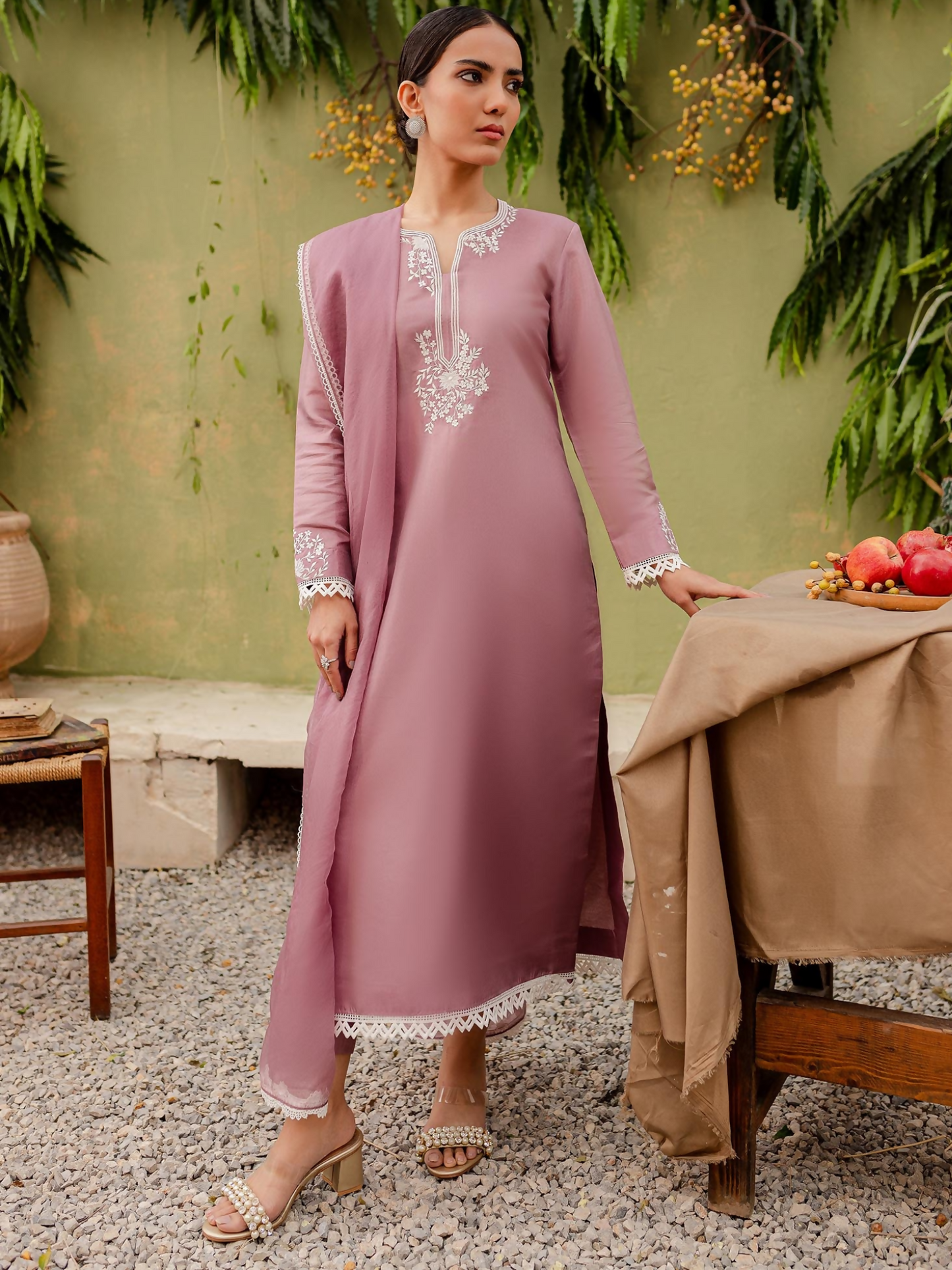 Allure By IH Cotton Embroidered Stitched 3-Piece Suit-Aura