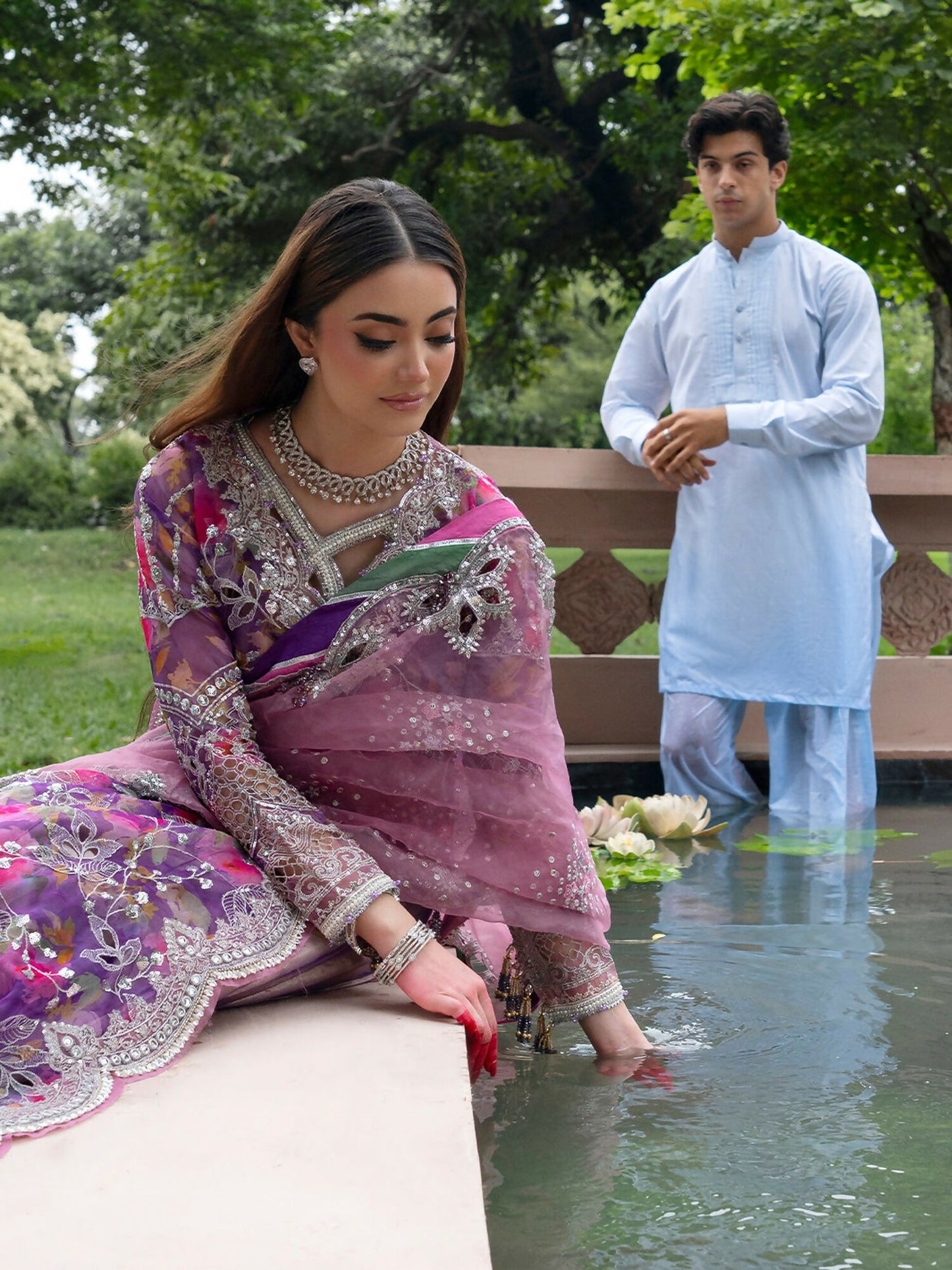 Parishay Ranibagh Luxury Formals Organza Embroidered Unstitched 3-Piece Suit-Gulzaar