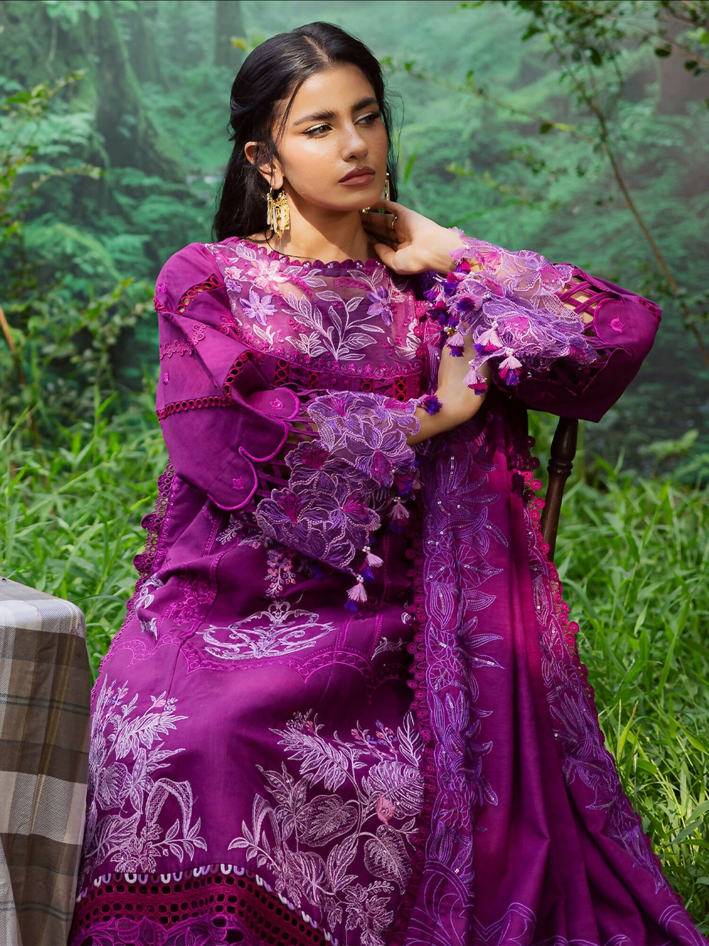 Parishay Winterwood Tales Khaddar Embroidered Unstitched 3-Piece Suit- WW - 06