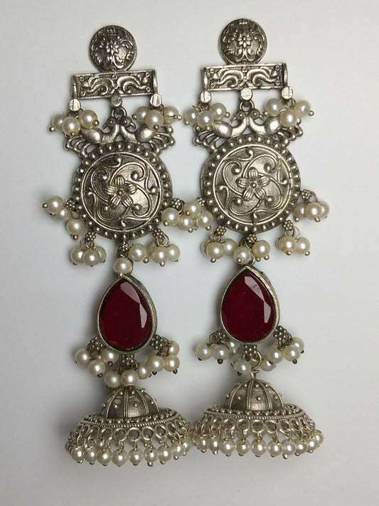 H&A Jewellery Oxidized Brass Handmade Earrings