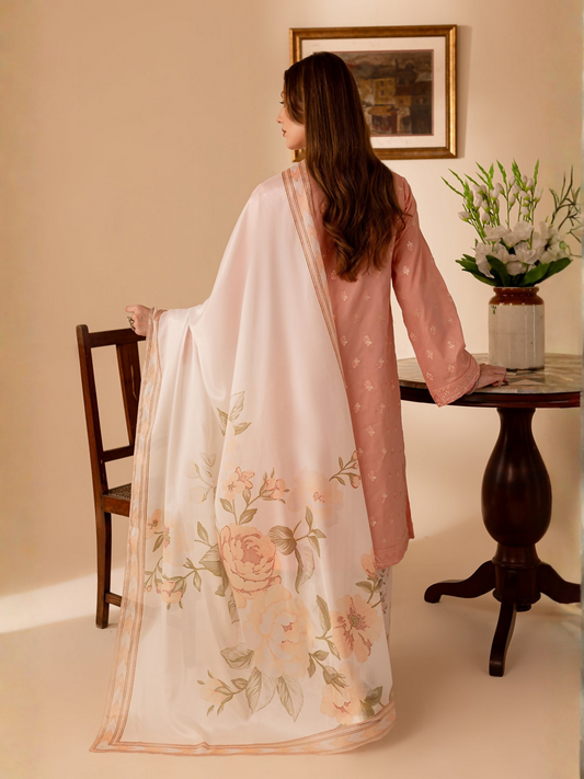 Mannat Clothing Lawn Embroidered Stitched Suit-Eyana