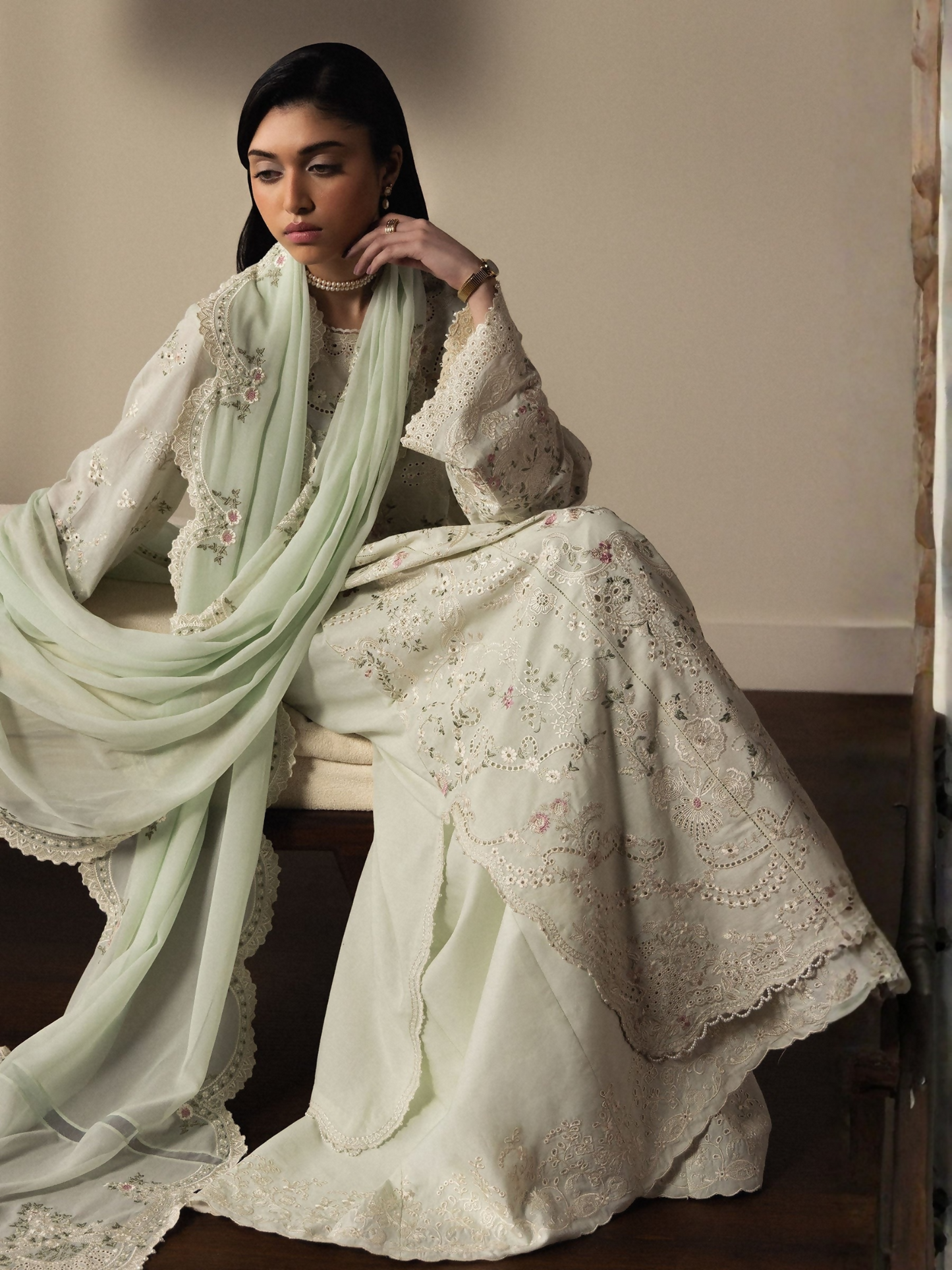 Zara ShahJahan Satori'26 Lawn Embroidered Unstitched 3-Piece Suit-Aoiha-D4