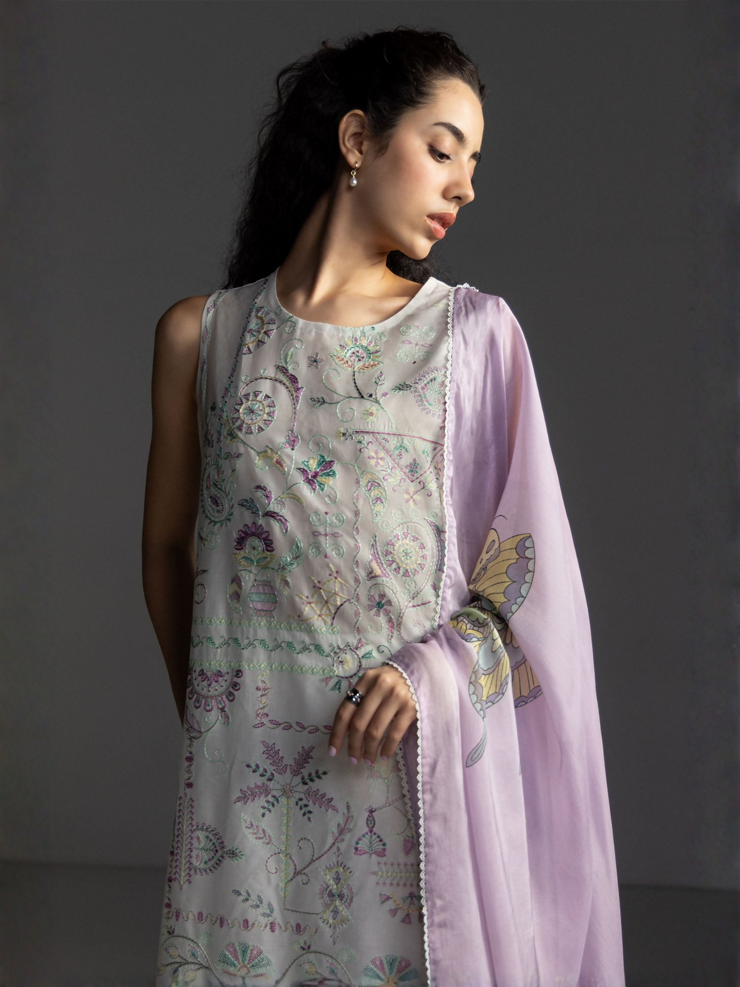 COCO by Zara Shahjahan Lawn'26 Embroidered Unstitched 3-Piece Suit-Veya-7A