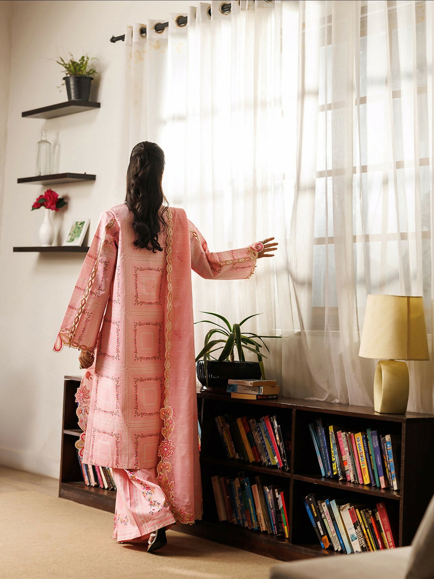 Mahnur Leila Lawn'26 Embroidered Unstitched 3-Piece Suit-L-06