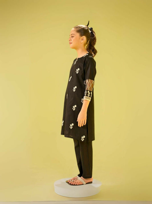 Velvour Girls Cotton Printed Stitched 2-Piece Suit-VG145-A