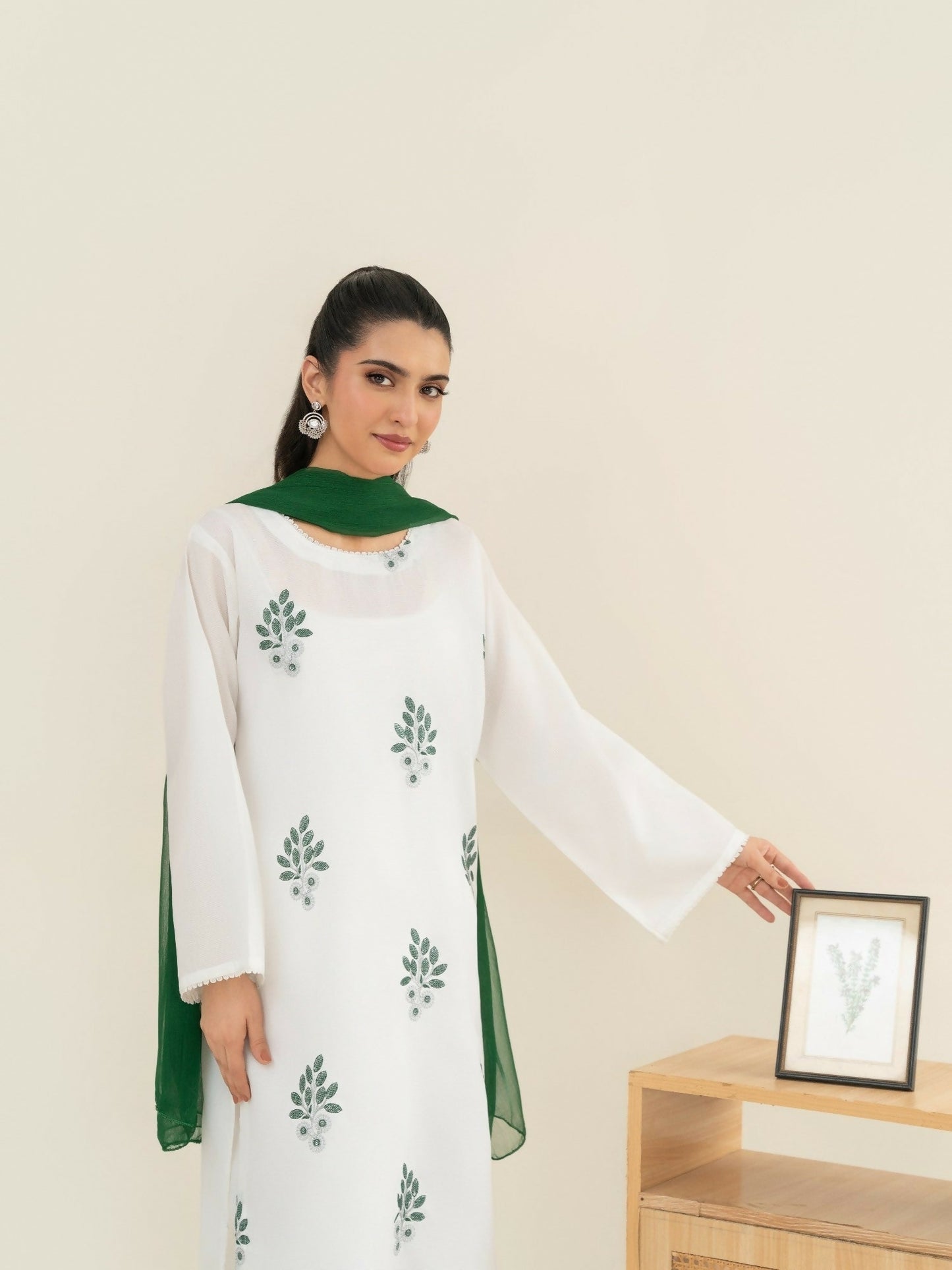 Stylish Collection Saya Pret Cotton Embroidered 3-Piece Suit-National