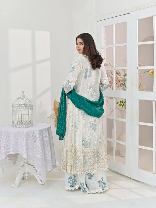 Ruby's Couture Chamak Dhamak Chiffon Embellished Lehenga-Fitoor