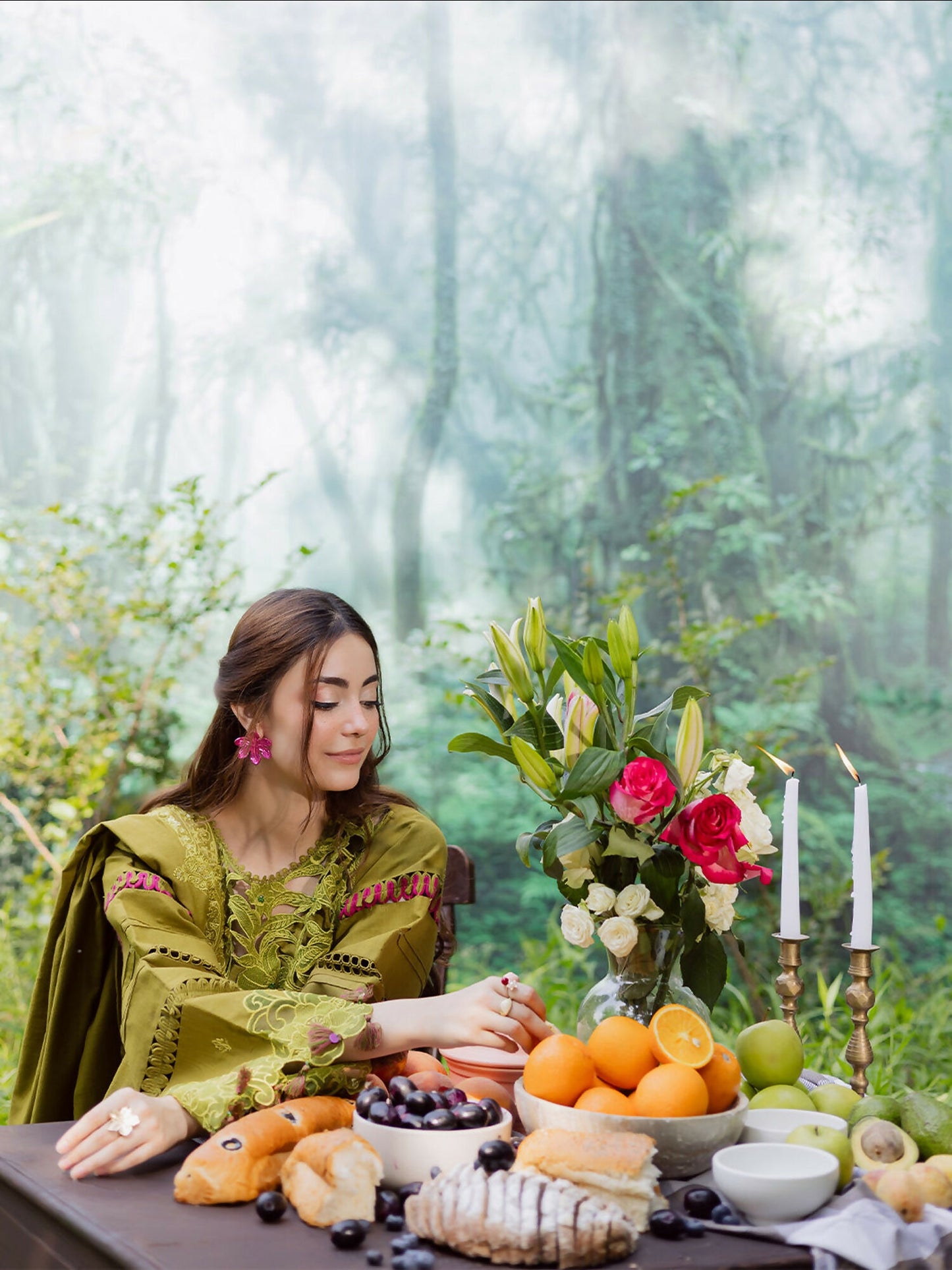 Parishay Winterwood Tales Khaddar Embroidered Unstitched 3-Piece Suit- WW - 05