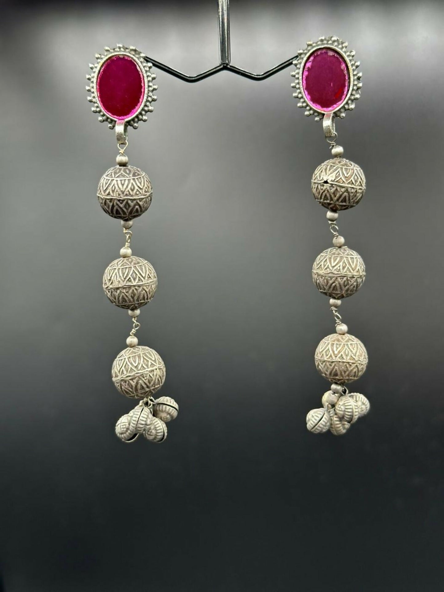 H&A Jewellery Handmade Brass Oxidized Jhumka