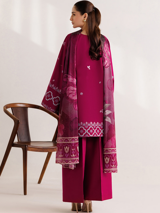 Panache Apparel Mistfall Vol II Cotton Embroidered Stitched Suit-Avelis