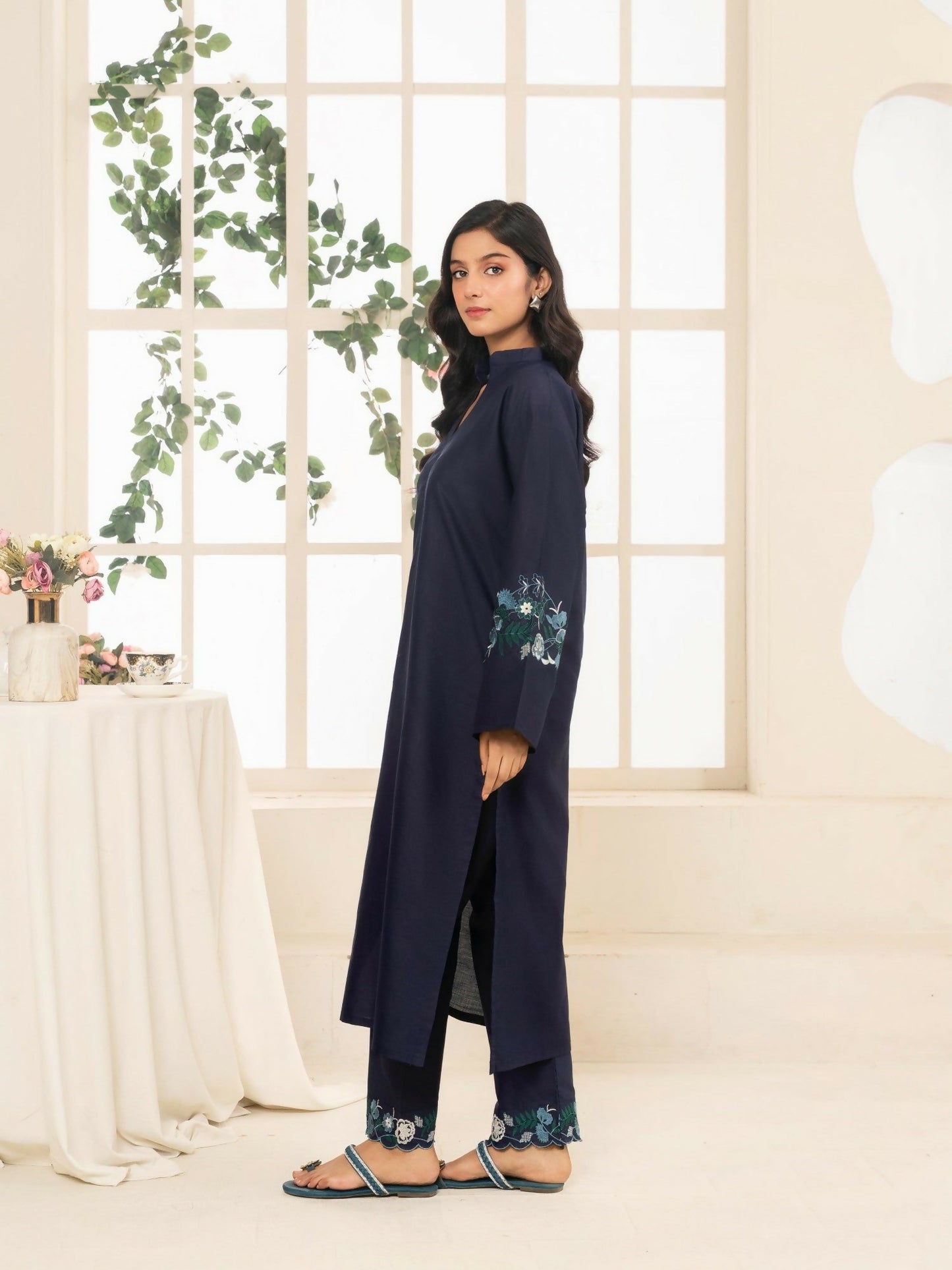 Stylish Collection Aaraish Cotton Embroidered Stitched 2-Piece Suit-Zumar