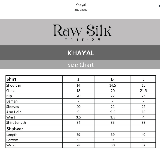 Hemstitch Raw Silk Embroidered Stitched 3-Piece-Suit-Khayal