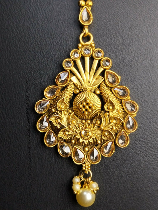 H&A Jewellery Gold-Tone Maang Tikka