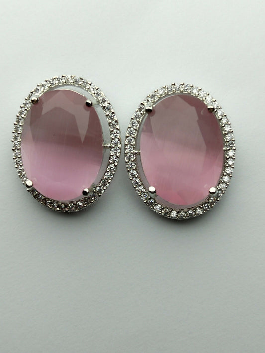 H&A Jewellery One Carat American Diamond Stud Earrings