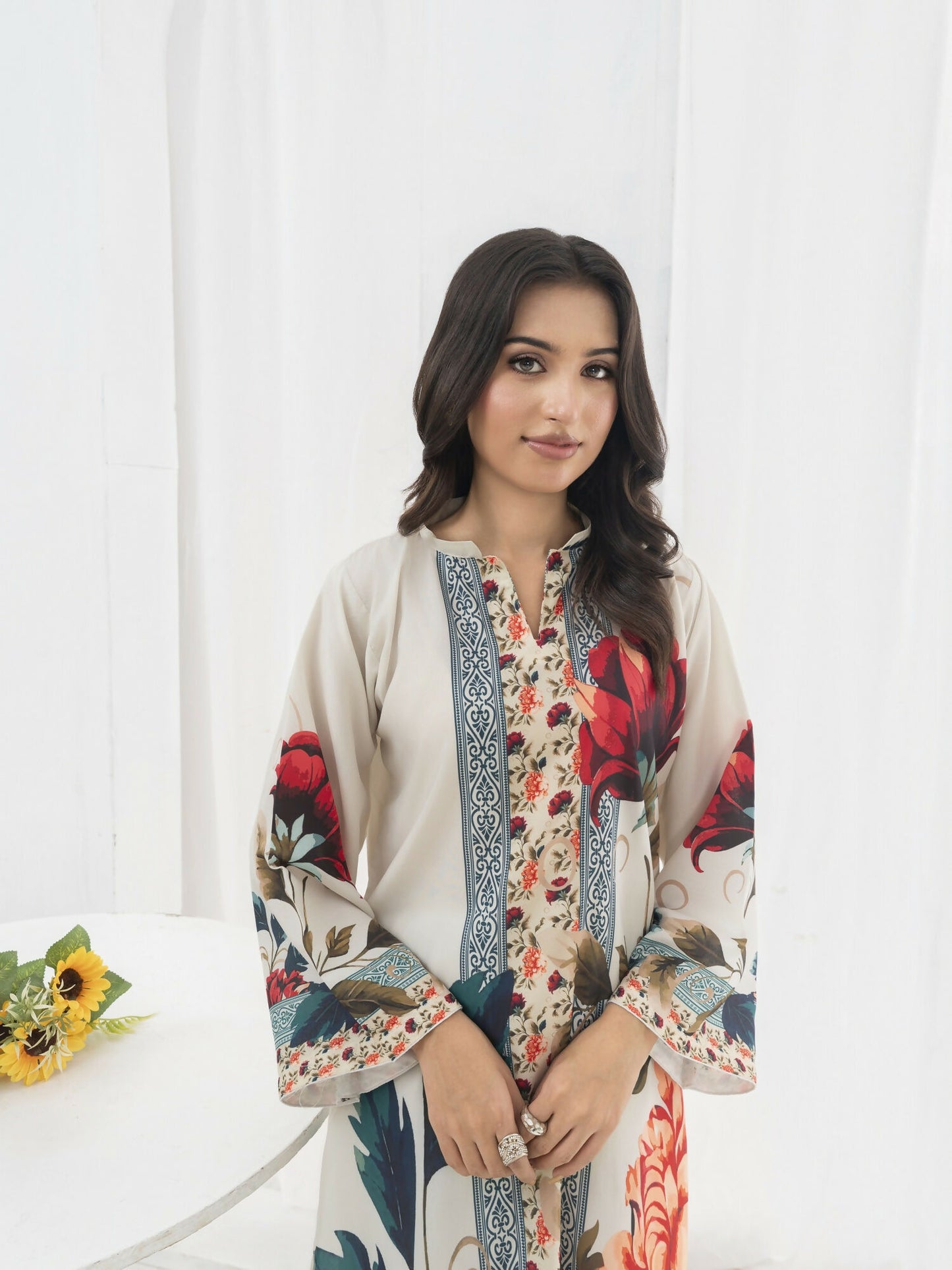 Stylish Collection Lawn Printed Co-Ord Set-Arooj