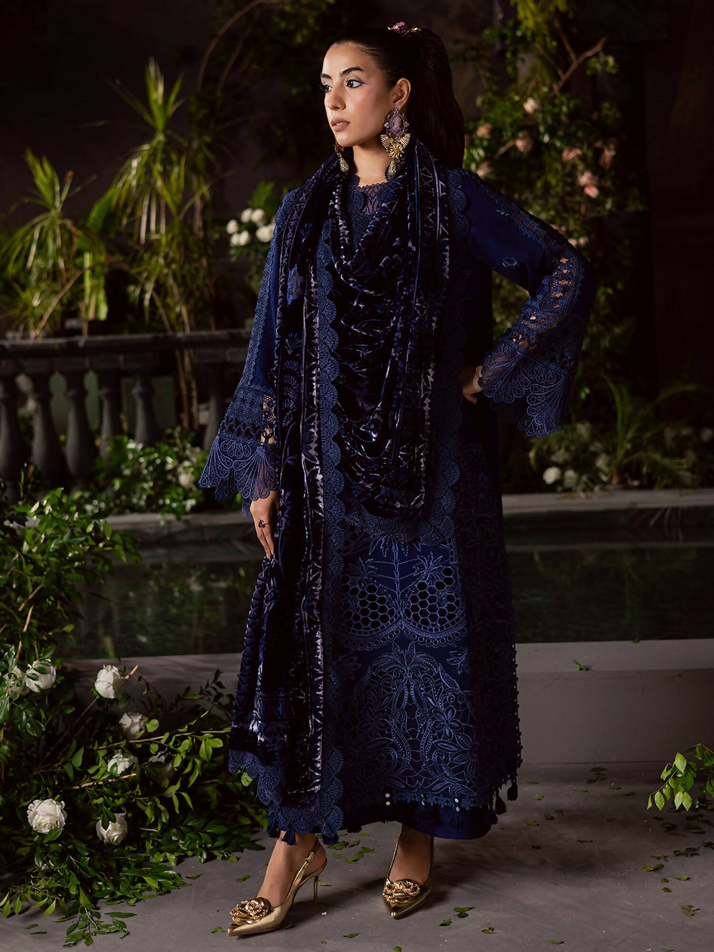 Mahnur Amelia Kotrai Embroidered Stitched 3-Piece Suit–CK-004