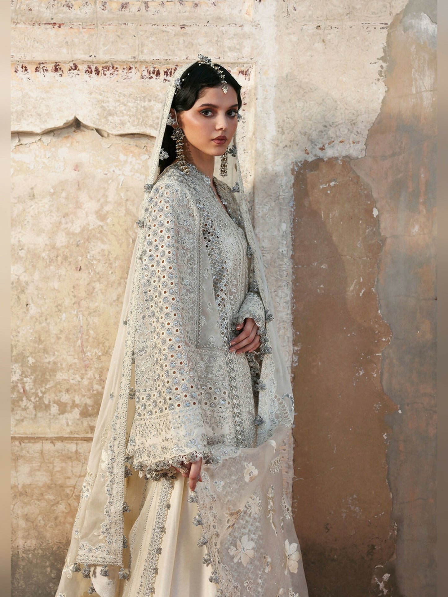Hussain Rehar Massarat Festive Unstitched'25 Organza 3-Piece Suit-Sitara