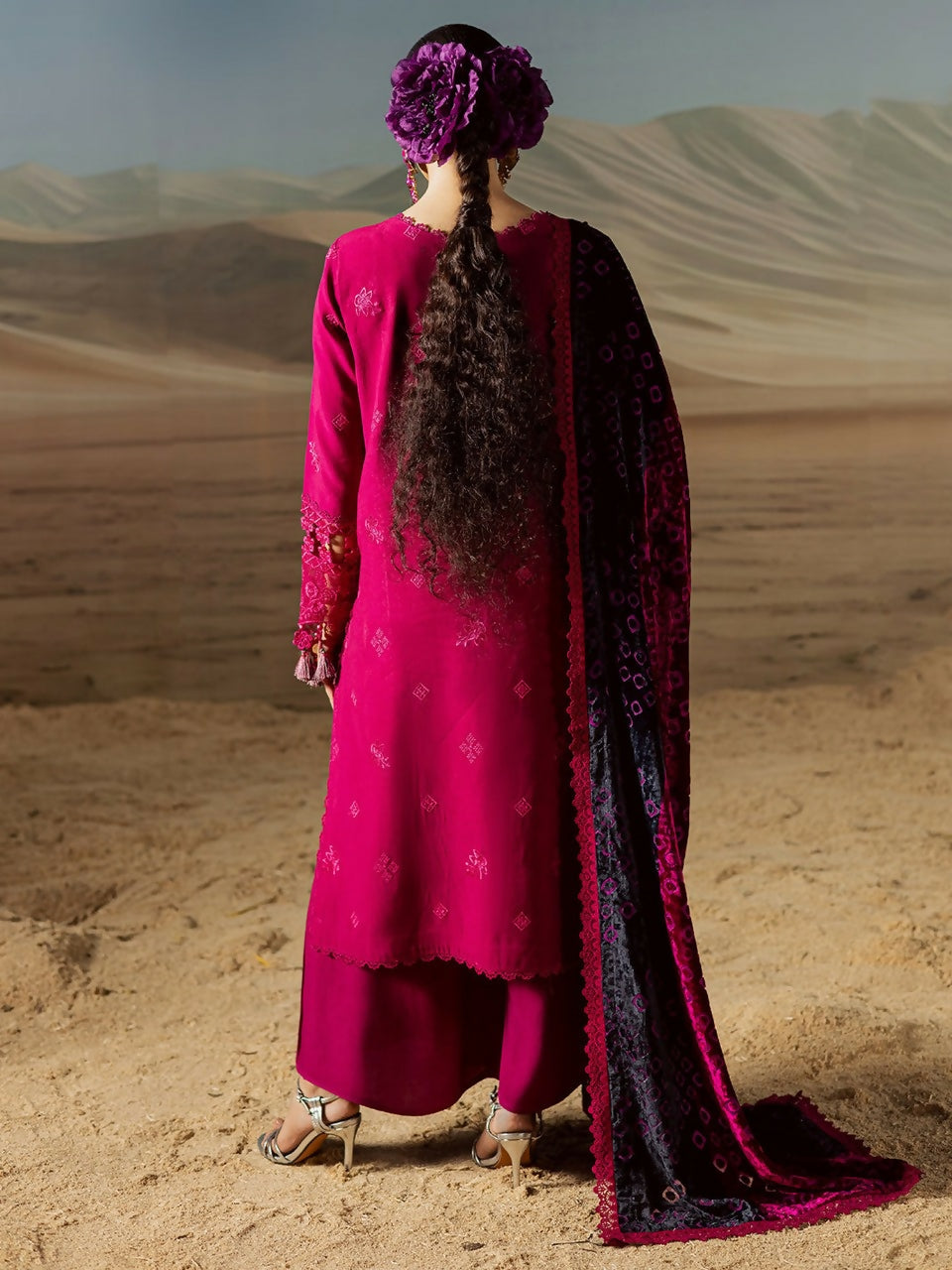 Mahnur Amelia Kotrai Embroidered Unstitched 3-Piece Suit-CK-011