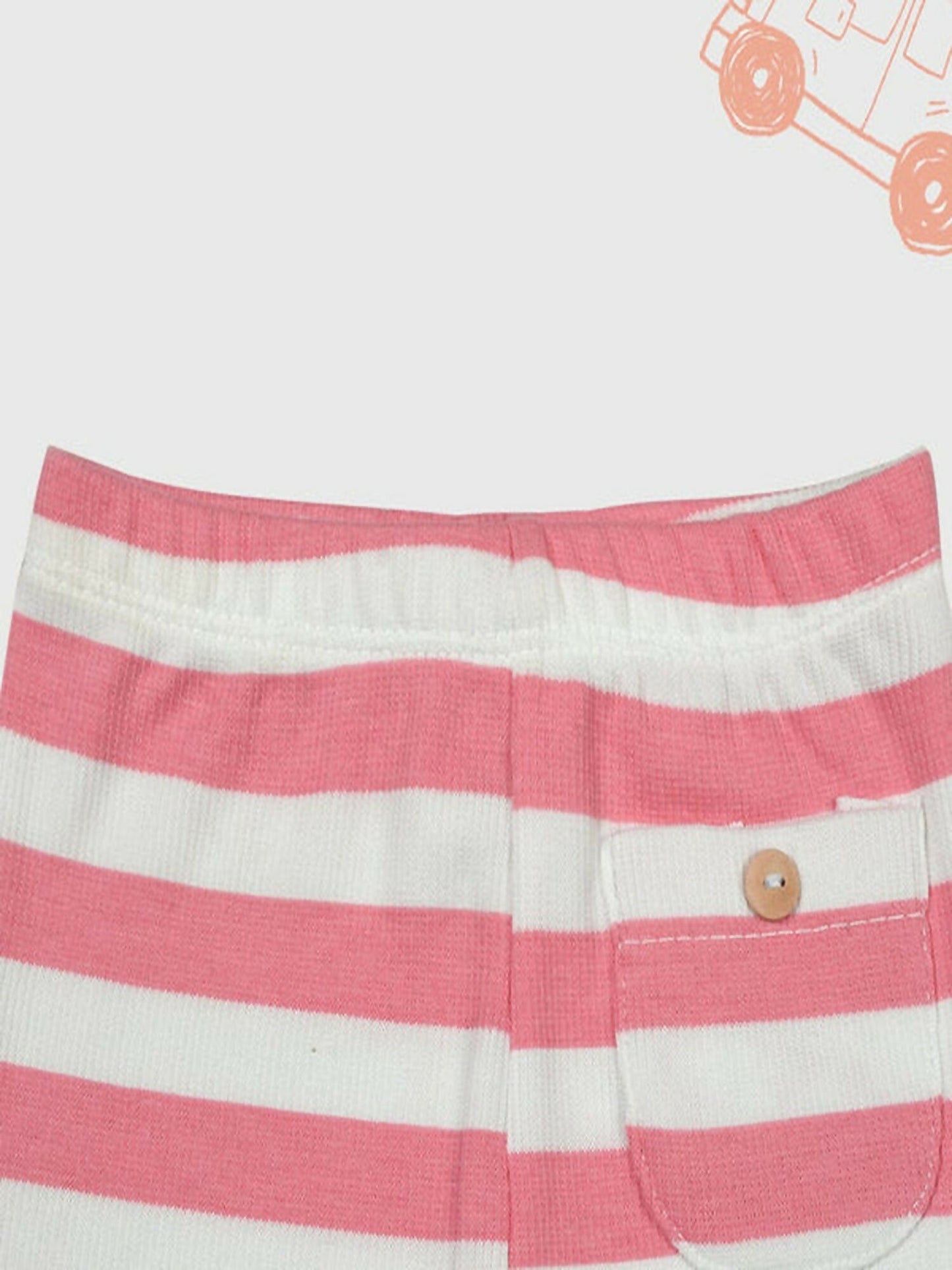 Funky's Horizontal Stripe Front Pocket Trouser-11357