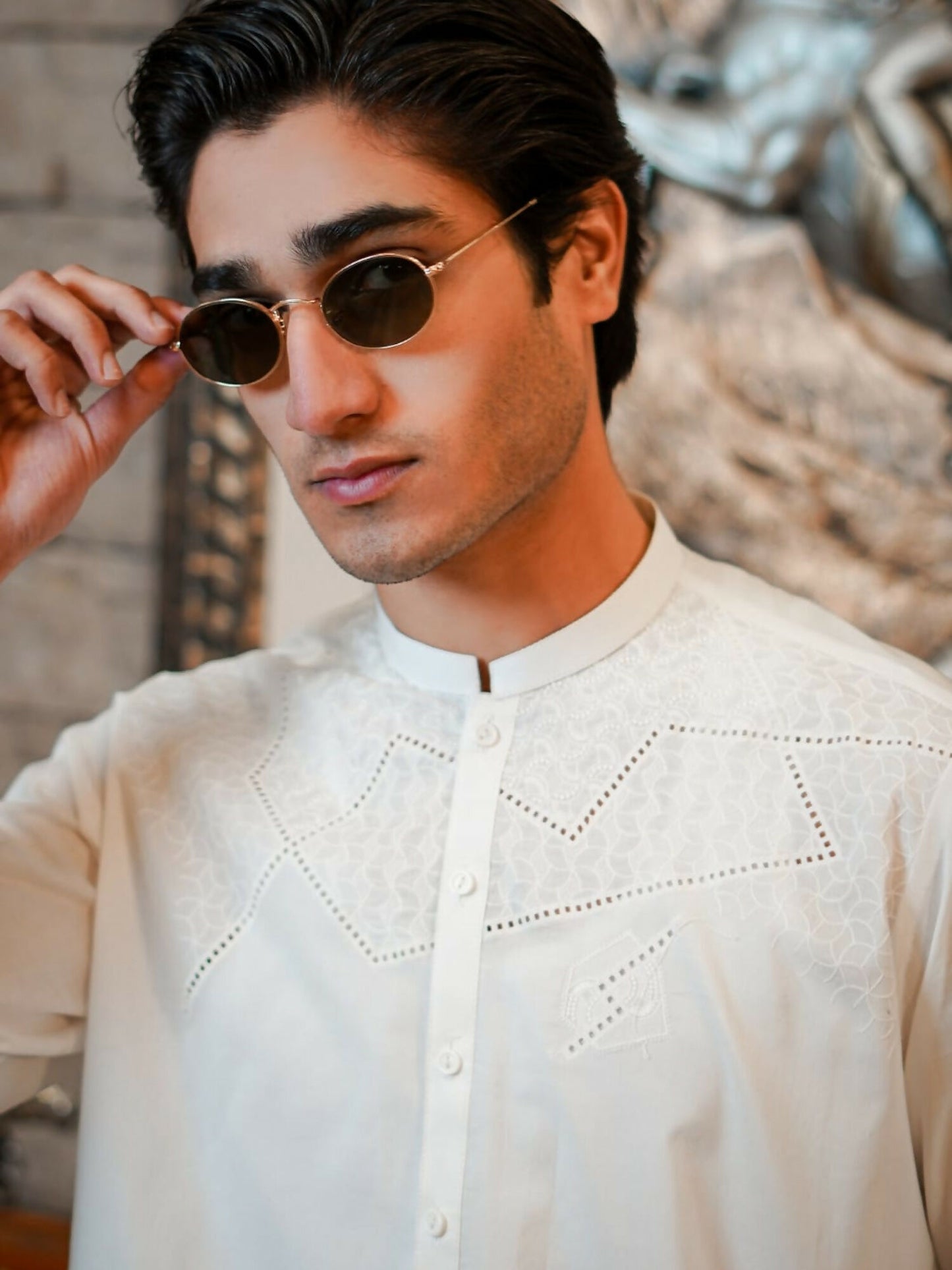 Fabrich Virsa Cotton Embroidered Unstitched Shalwar Kameez-FAB-8811