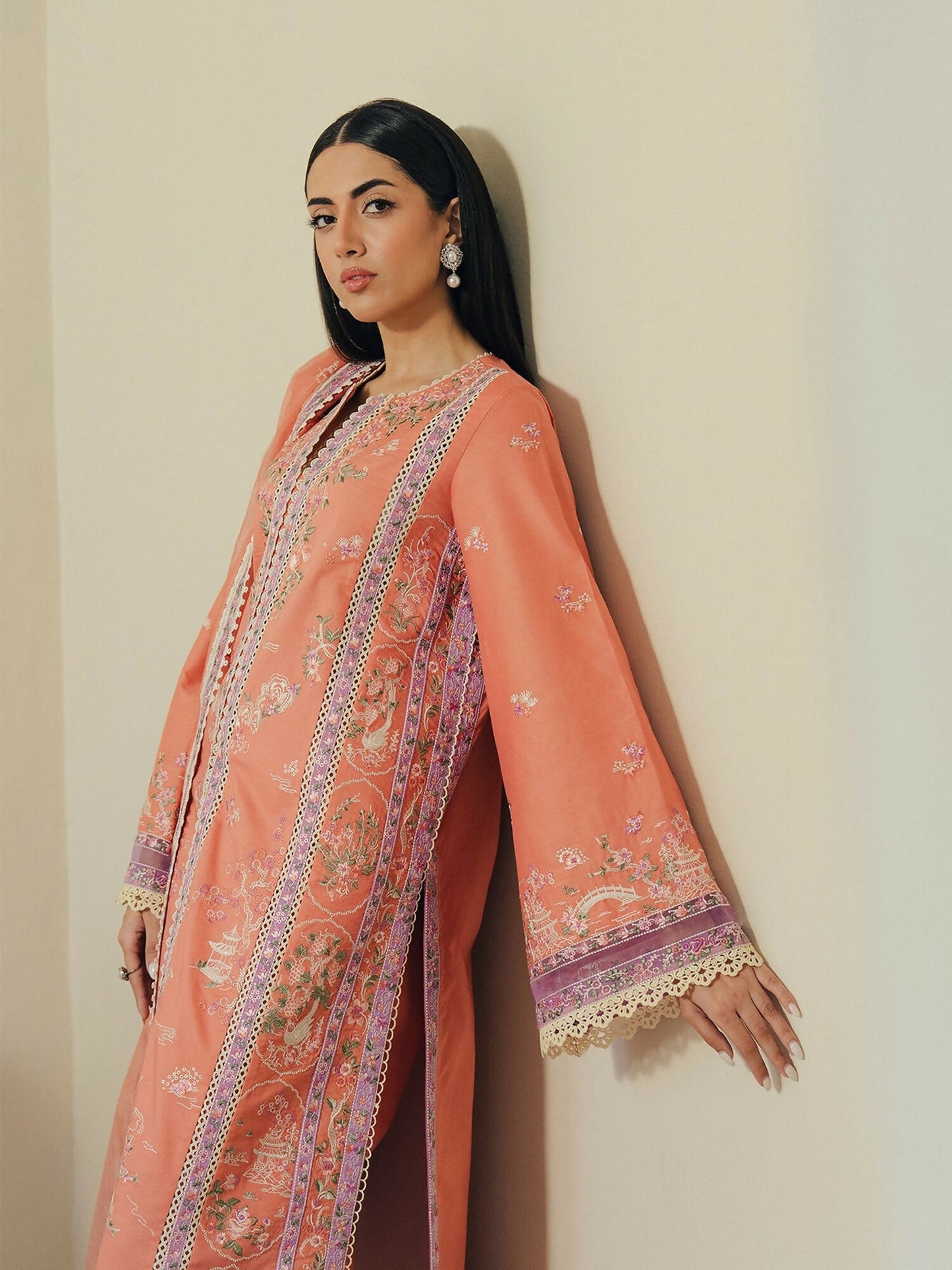 Afrozeh Day Break'26 Lawn Embroidered Unstitched 3-Piece Suit-Skyhush