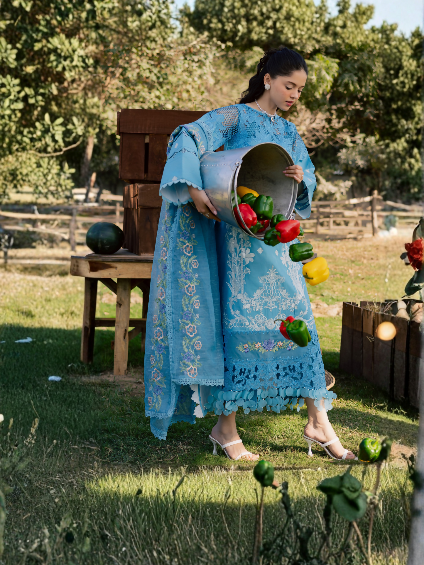 Parishay Summer Queen Vol 2 Lawn Embroidered Unstitched 3-Piece Suit-SQU-13