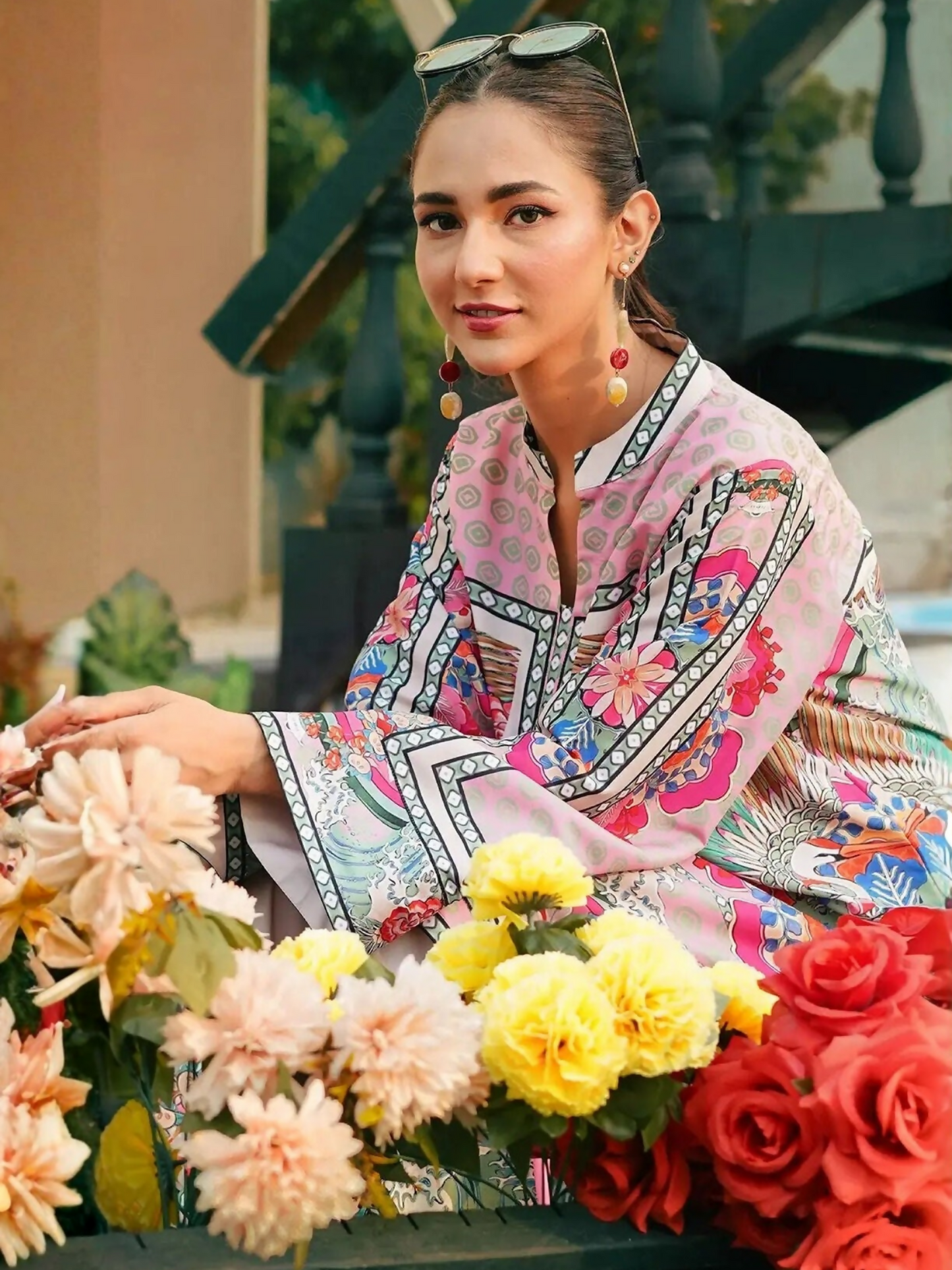 MH Cloth House Poly Lawn Printed Co-Ord Set-Gulnar