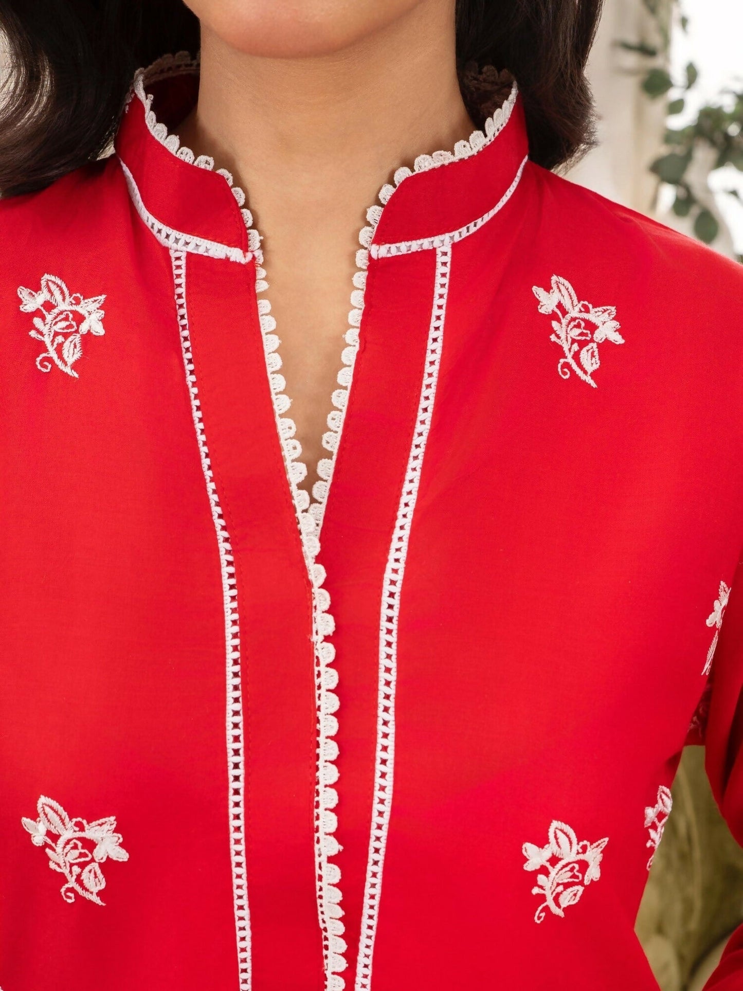 Stylish Collection Serene Summer Linen Embroidered Stitched 3-Piece Suit–Bahar