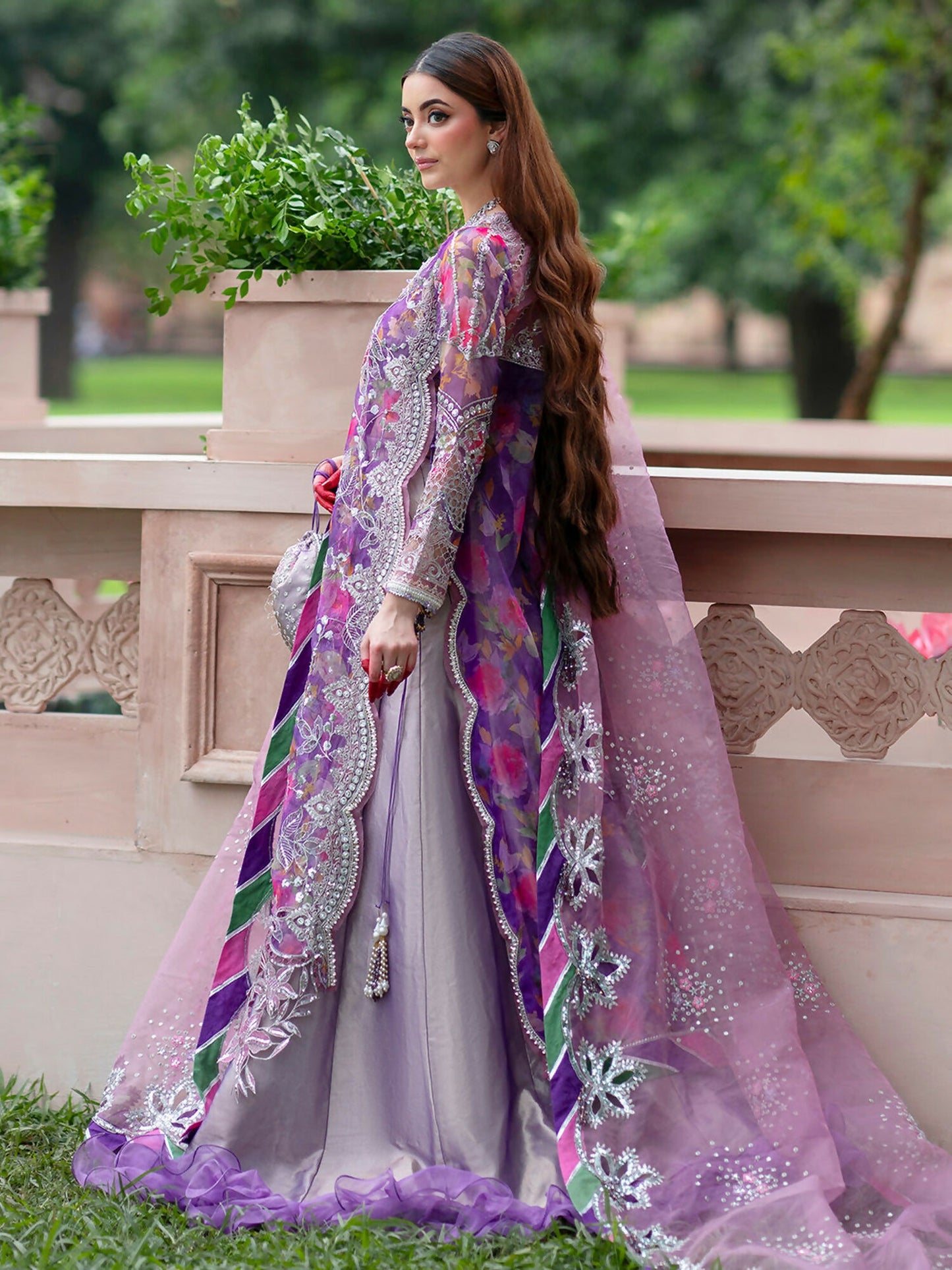 Parishay Ranibagh Luxury Formals Organza Embroidered Unstitched 3-Piece Suit-Gulzaar