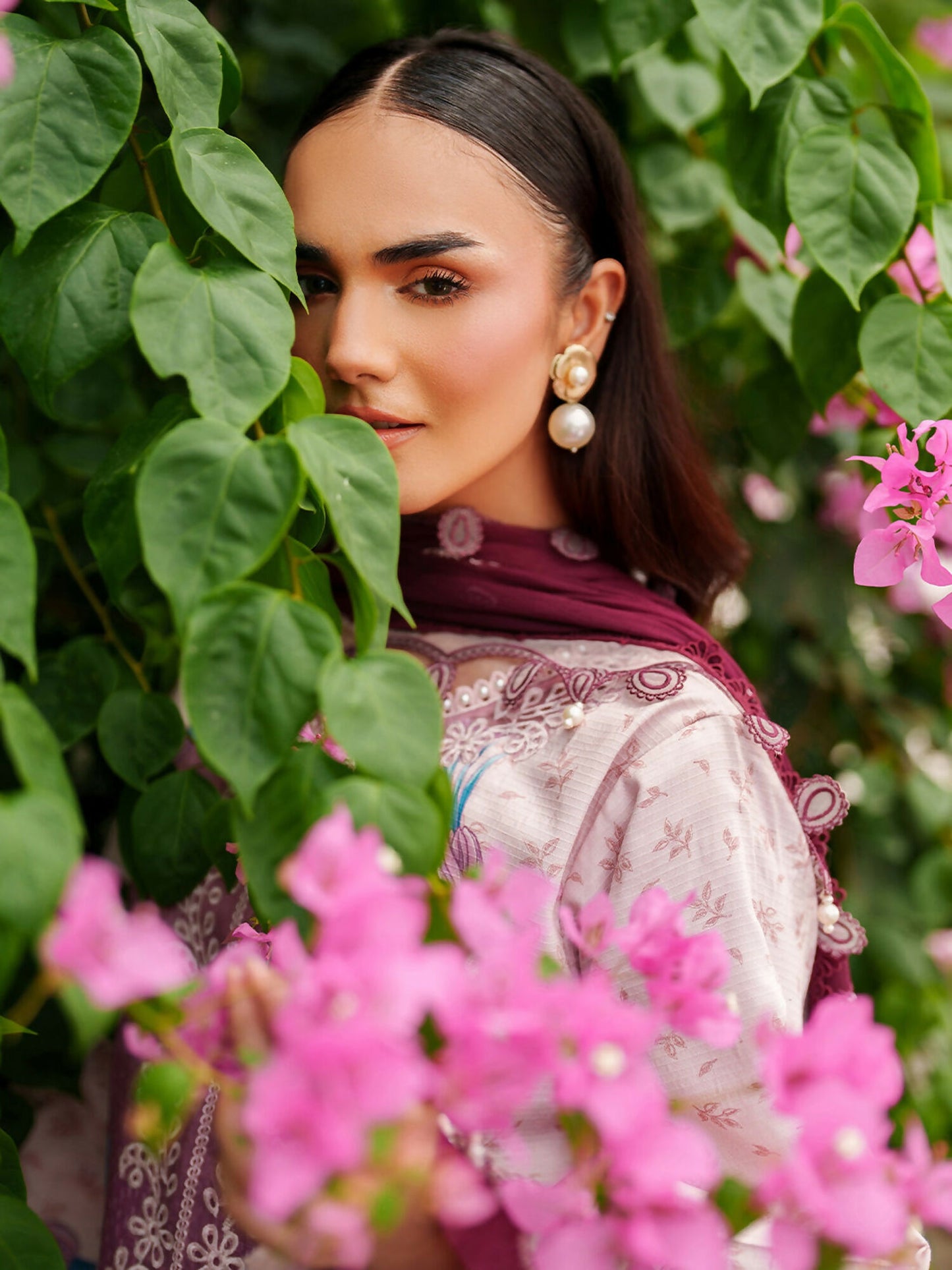 Parishay Ivy Bloom Viscose Embroidered Stitched 3-Piece Suit-IW-14