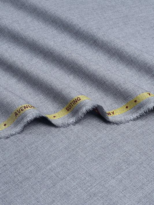 Fabrich Men Poly Blend Wash & Wear Unstitched Shalwar Kameez-Grey Cloud-GTS-EW-005