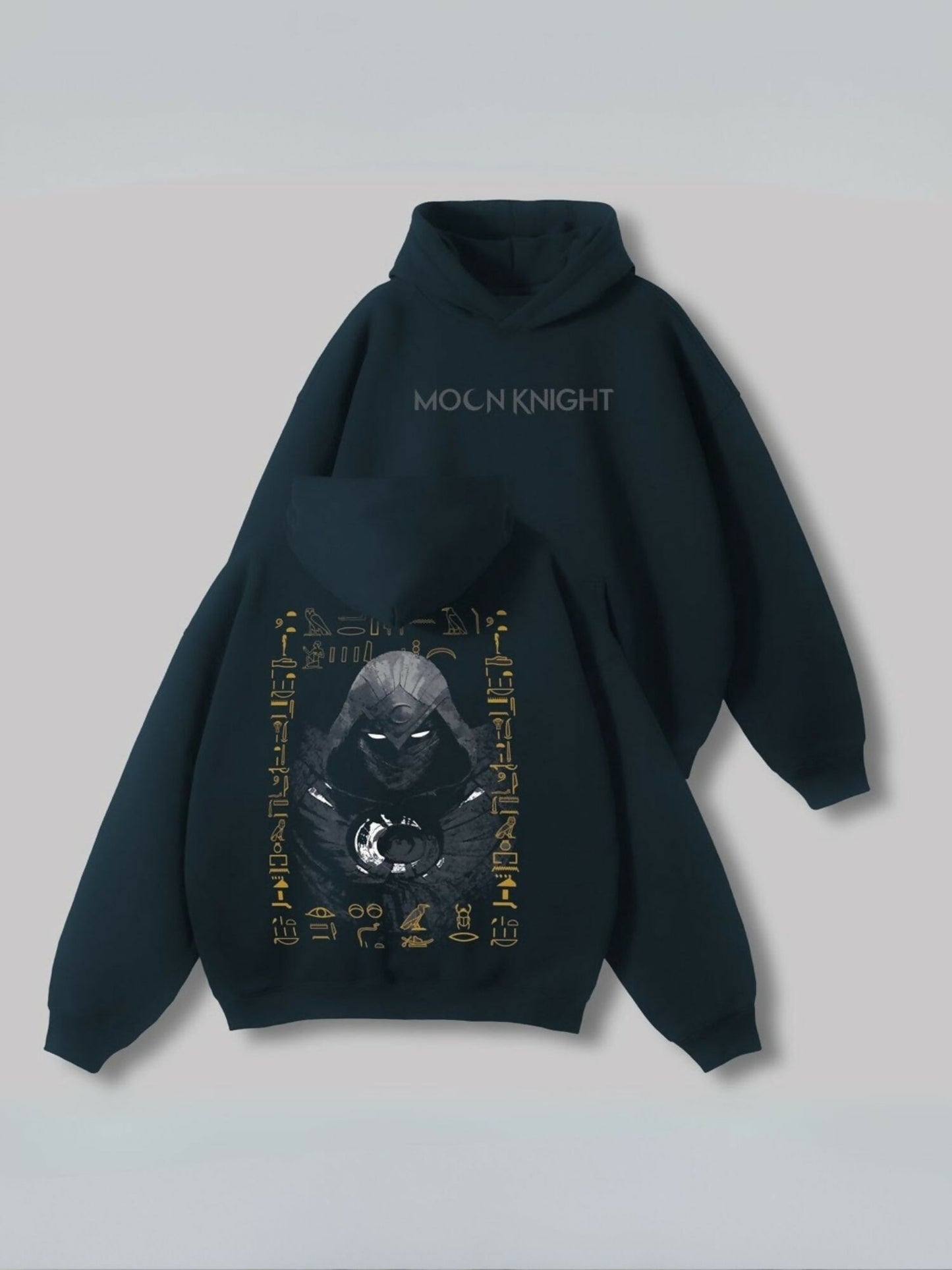 Jupiter Hotep Oversized Moon Knight Super Hero Printed Hoodie-15091