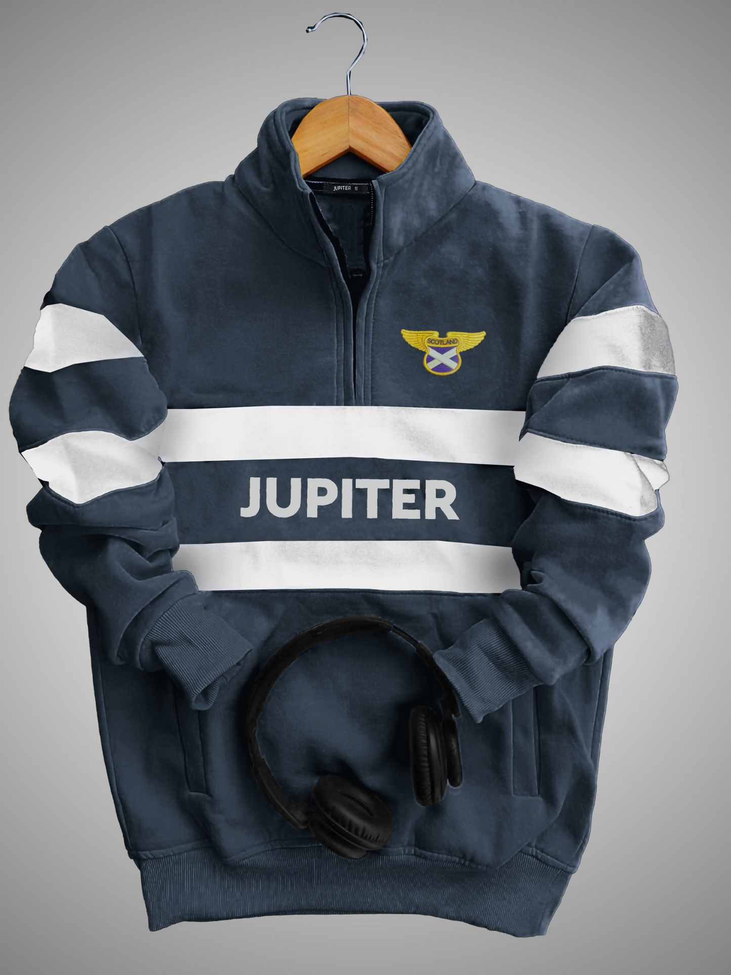 Jupiter Aviator Synthetic Poly Fleece Sweat Shirt Top-14143