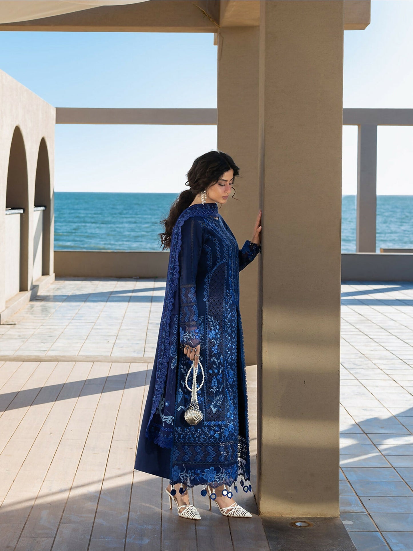 Mahnur Sirene Luxury Lawn'26 Embroidered Unstitched 3-Piece Suit-S-15