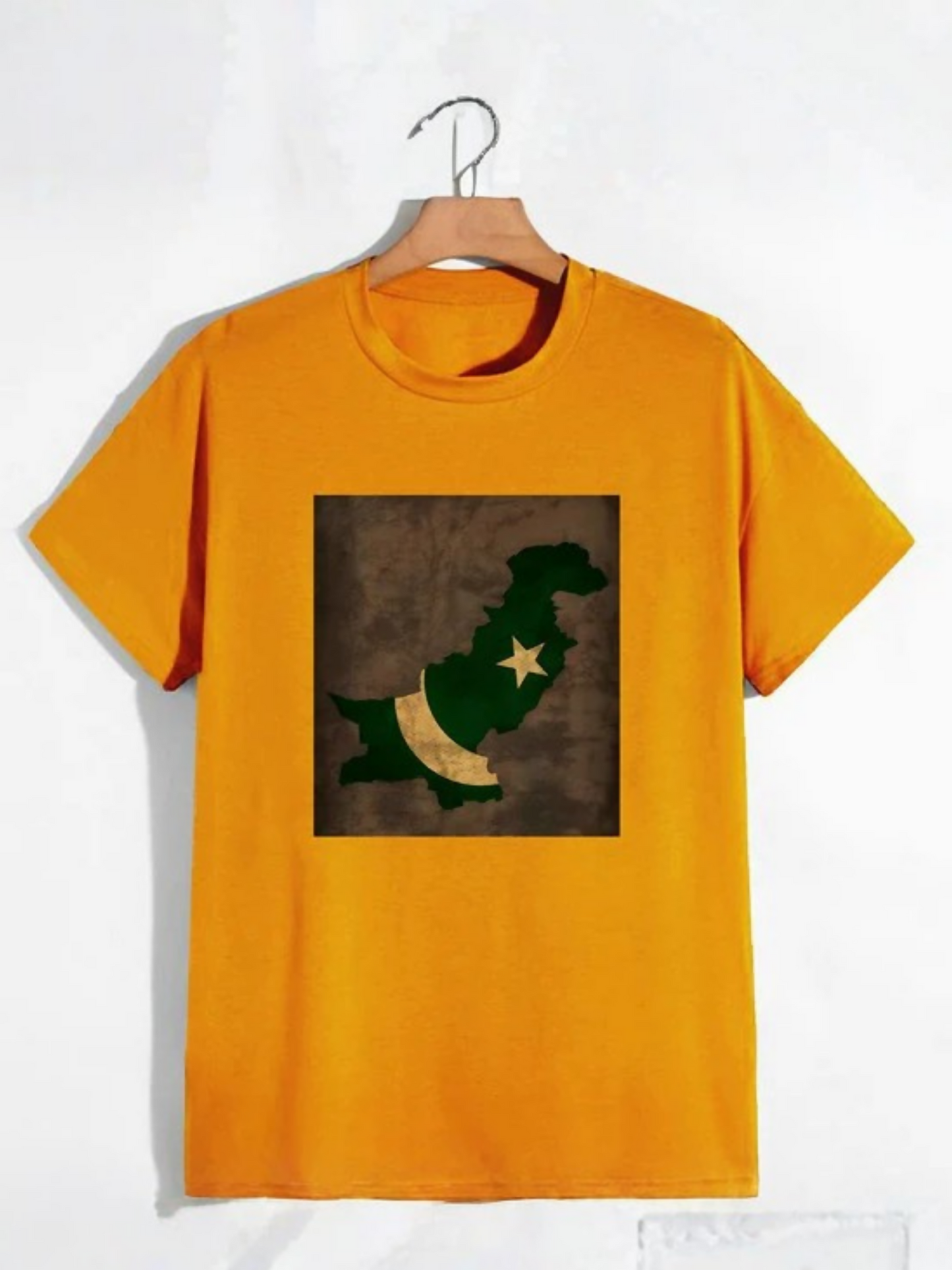 Yellow Jupiter Printed Pak Glory Graphic Tee-Shirt-14488