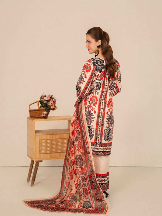 Stylish Collection Whisper Pret Silk Grip Printed Stitched 3-Piece Suit-Floral