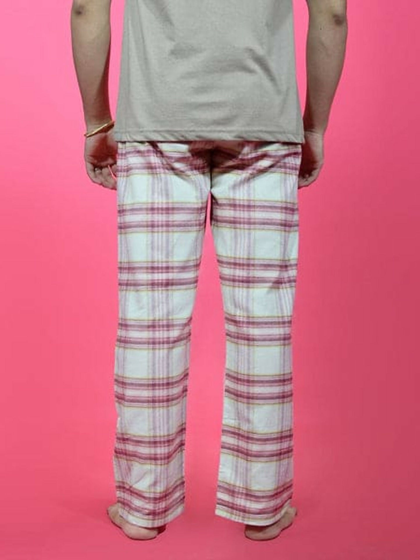 Funky's Printed Checked Loungewear Trouser-14625