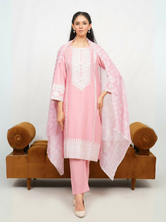 Siraphina Winter Cotton Embroidered Stitched 3-Piece Suit-Gulnoor