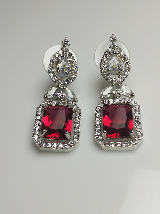 H&A Jewellery One Carat American Diamond Earrings