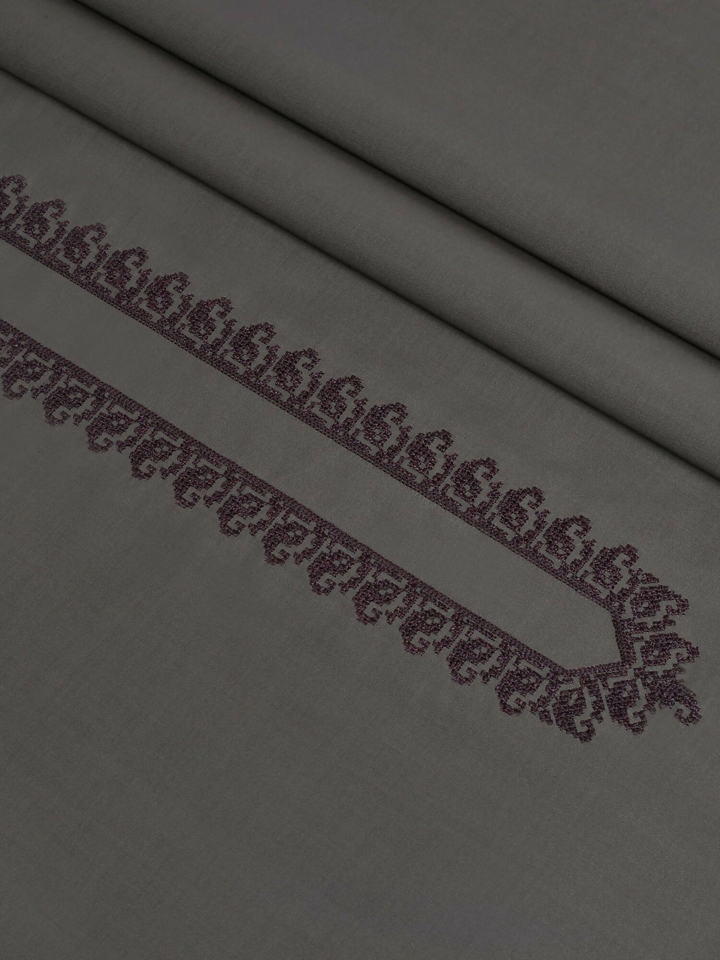 Cader Fabrich Men Embroidered Cotton Unstitched Shalwar Kameez-GTS-BE-006