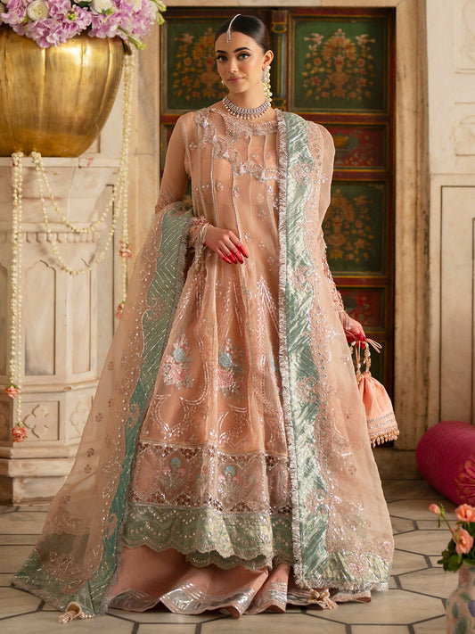 Parishay Ranibagh Luxury Formals Organza Embroidered Unstitched 3-Piece Suit-Roshanara