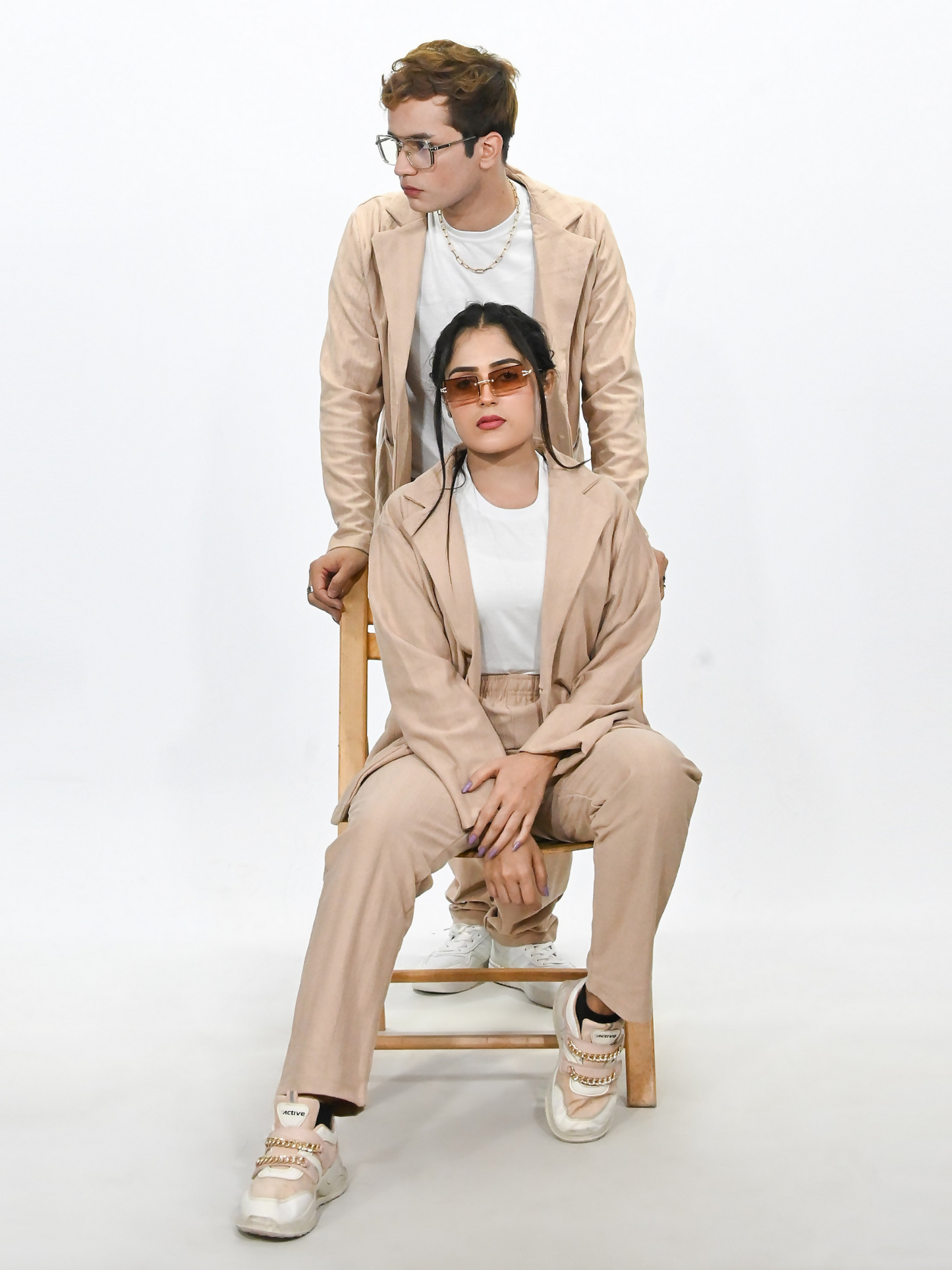 Jupiter Celebrity Self Textured Gender Neutral Skin Casual Pant Coat-14864