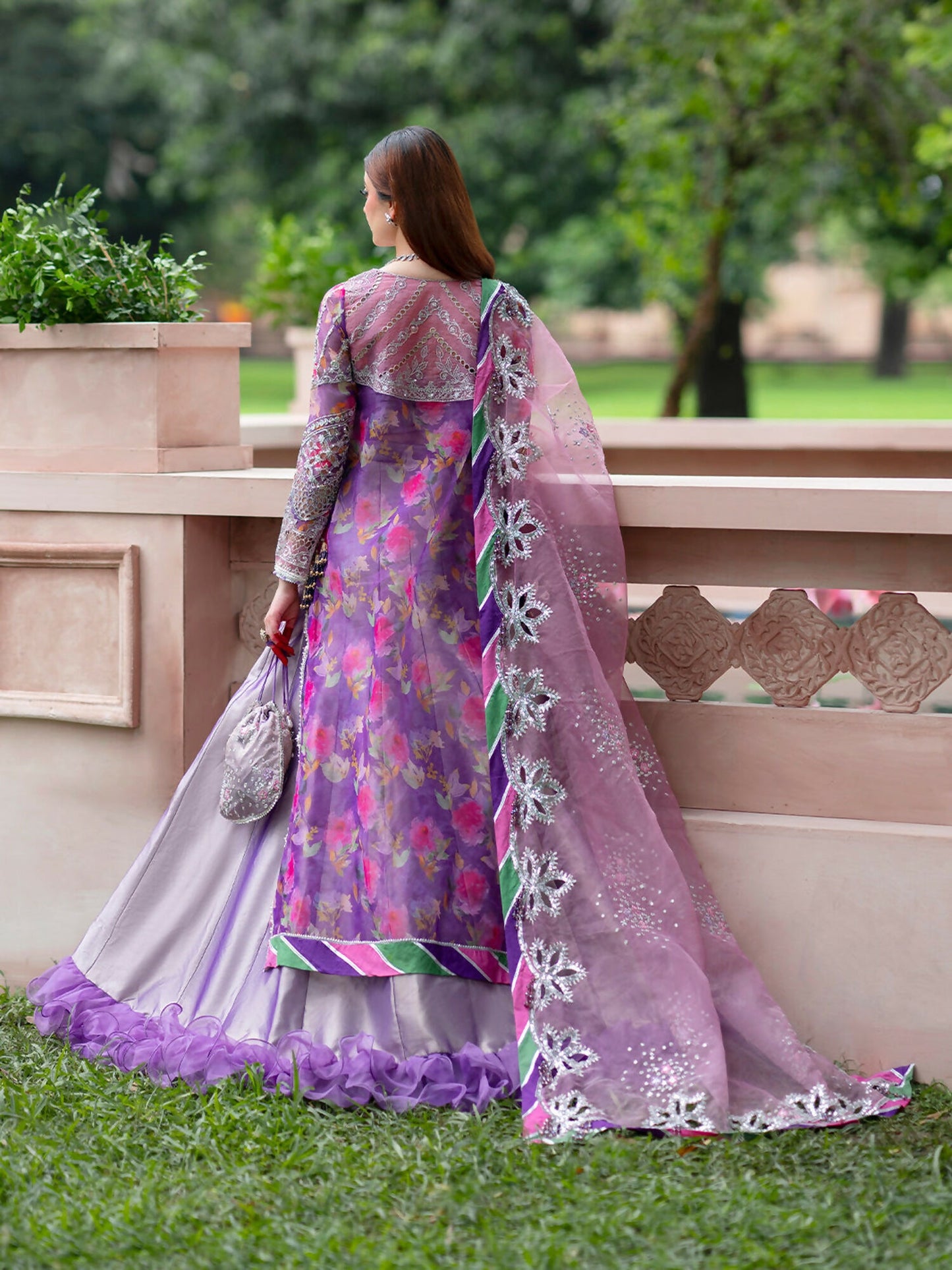 Parishay Ranibagh Luxury Formals Organza Embroidered Unstitched 3-Piece Suit-Gulzaar