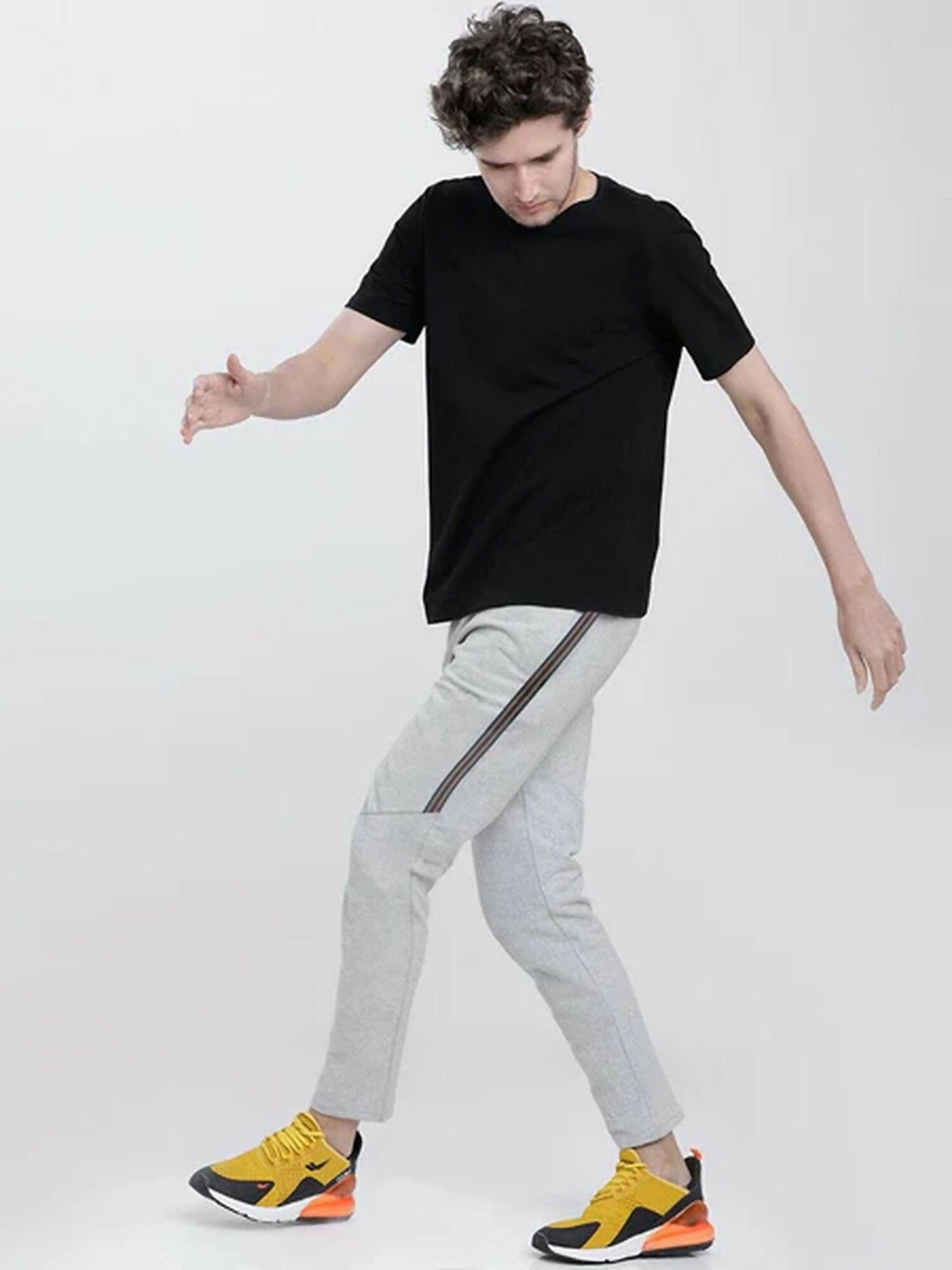 Funky's Plain Temper Terry Tape Fashion Prime Trousers-12747