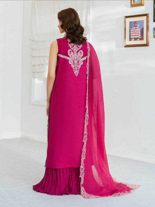 Mahnur Sera Pret'26 Lawn Embroidered Stitched 3-Piece Suit-SP-10