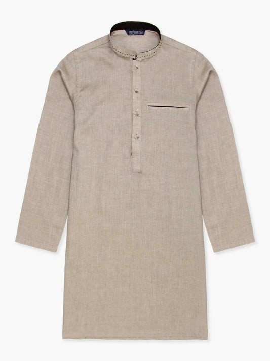 Velvour Boys Cotton Embroidered Stitched Kurta-VB194-A