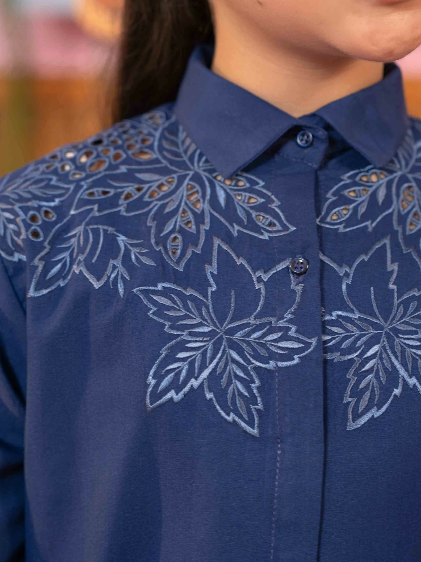 Velvour Girls Viscose Embroidered Stitched Tunic-VG80-A