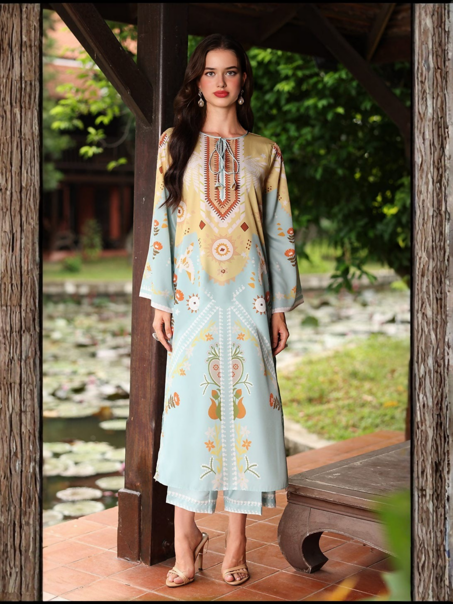 Tehzeeb Libas Silky Lawn Printed Stitched 2-Piece Suit-NAYAB