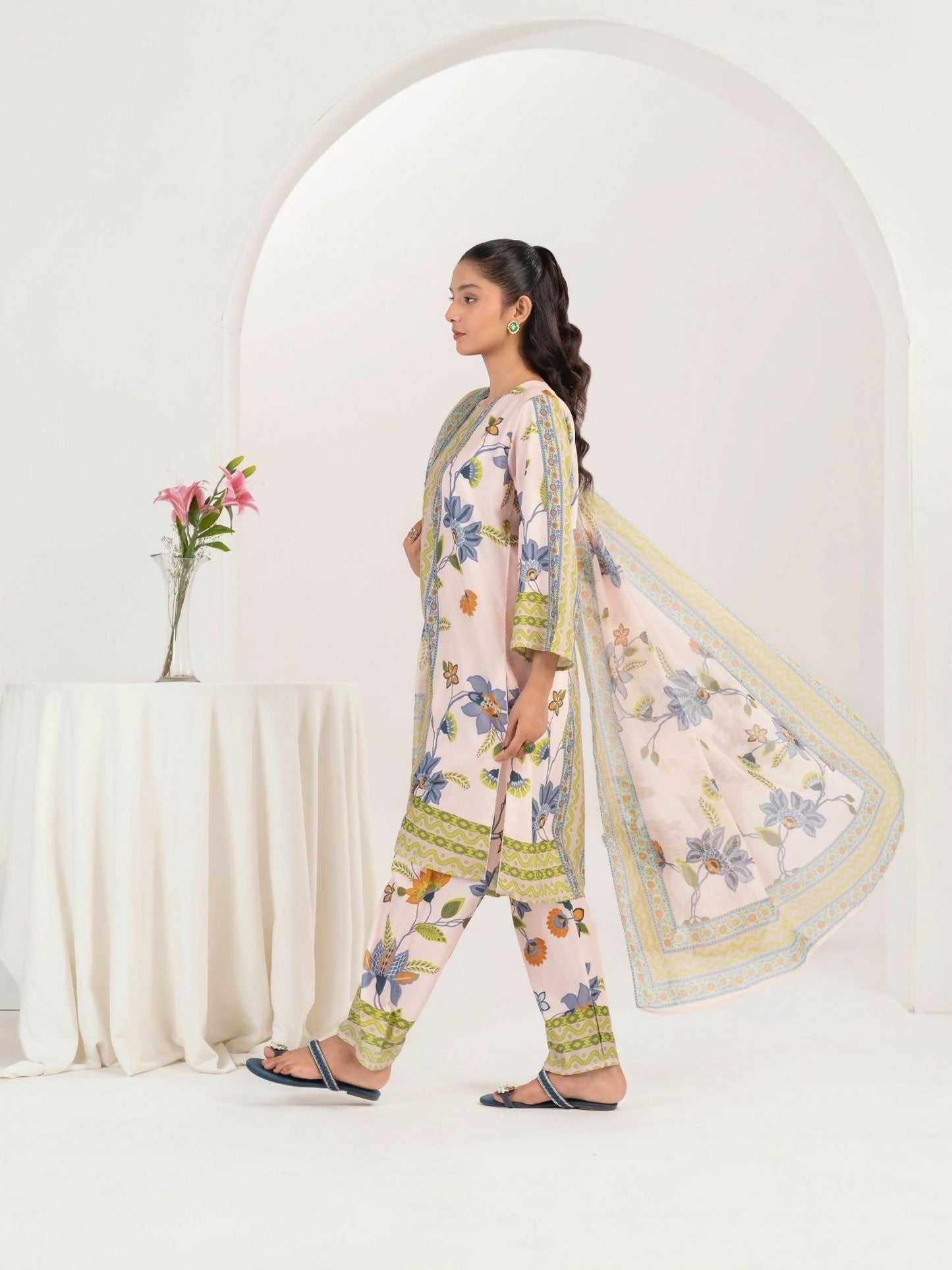 Stylish Collection Serene Summer Poly Lawn Printed Stitched 3-Piece Suit-Rukhsar.