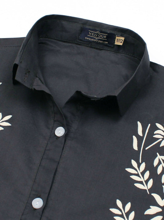 Velvour Girls Cotton Printed Co-Ord Set-VG158-A